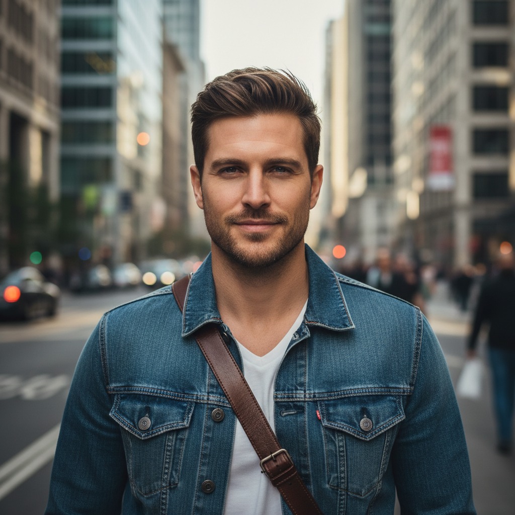 add sample men image generated by ai
